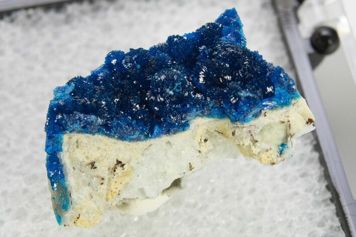 Vibrant Blue Veszelyite Crystal Cluster - China #337098